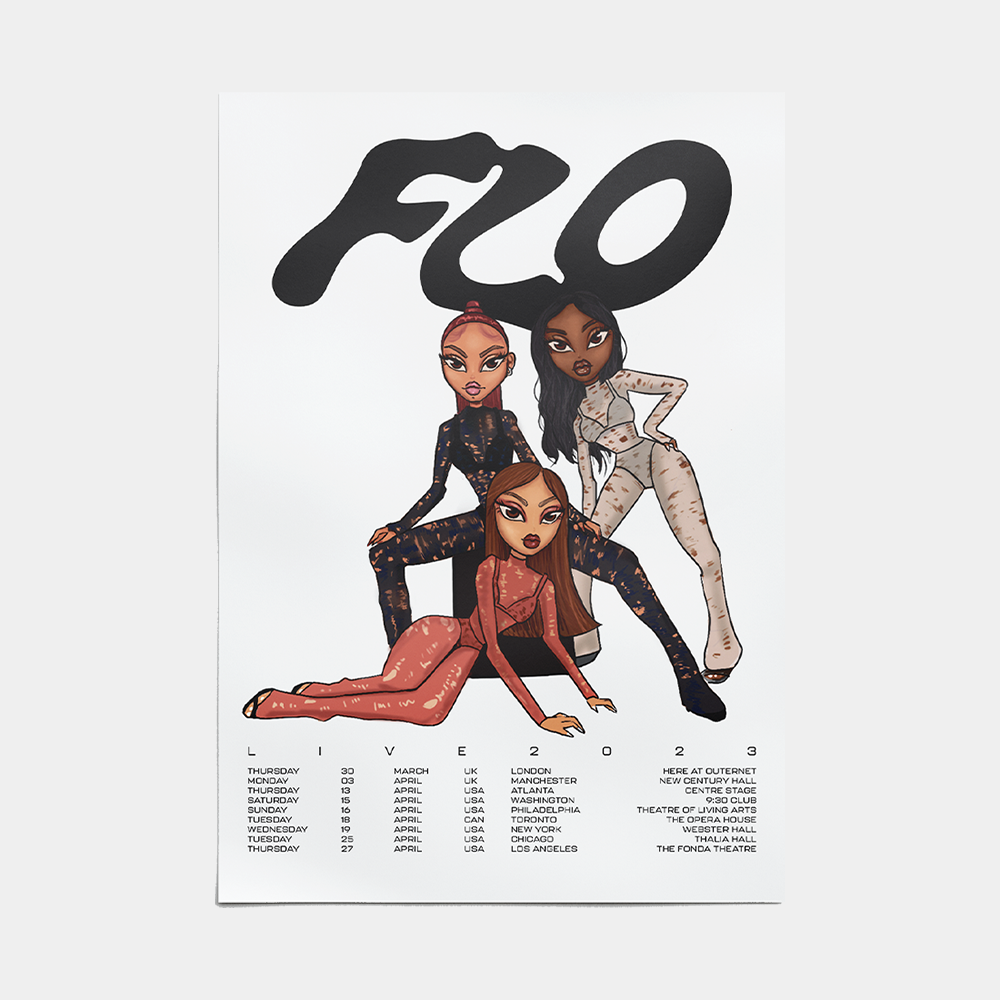 FLO Fan Art Tour-Date Poster