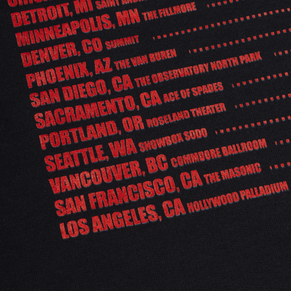 2025 Tour Hoodie Dates