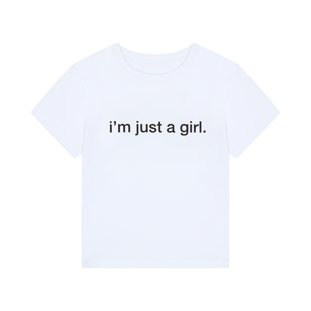 'i'm just a girl' Baby Tee 1