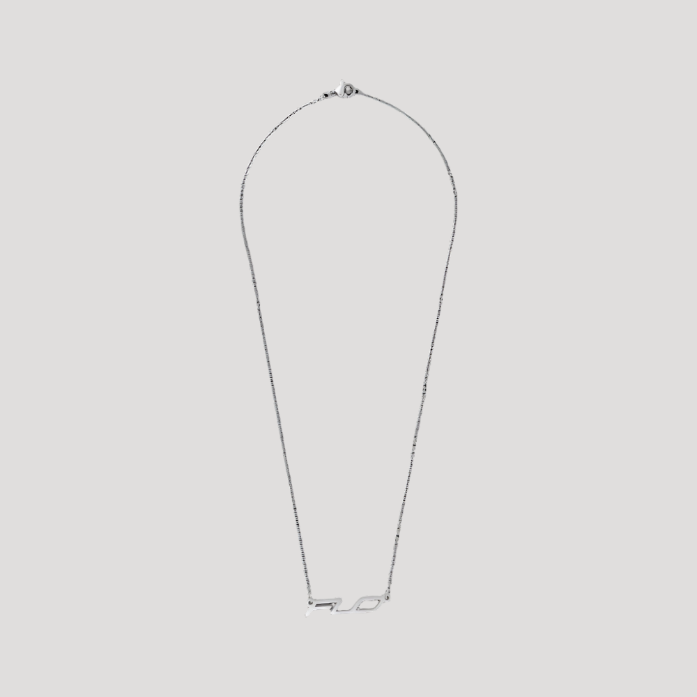 FLOGO SILVER NECKLACE