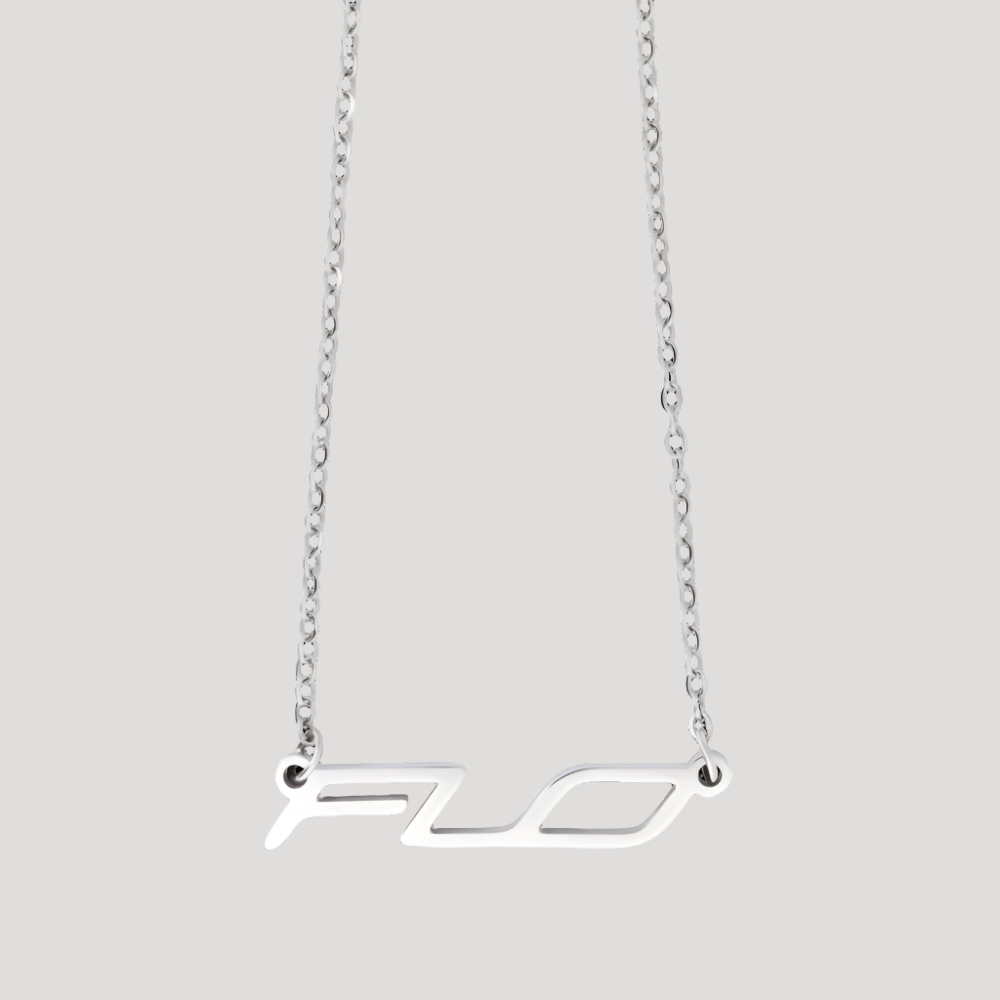 FLOGO SILVER NECKLACE