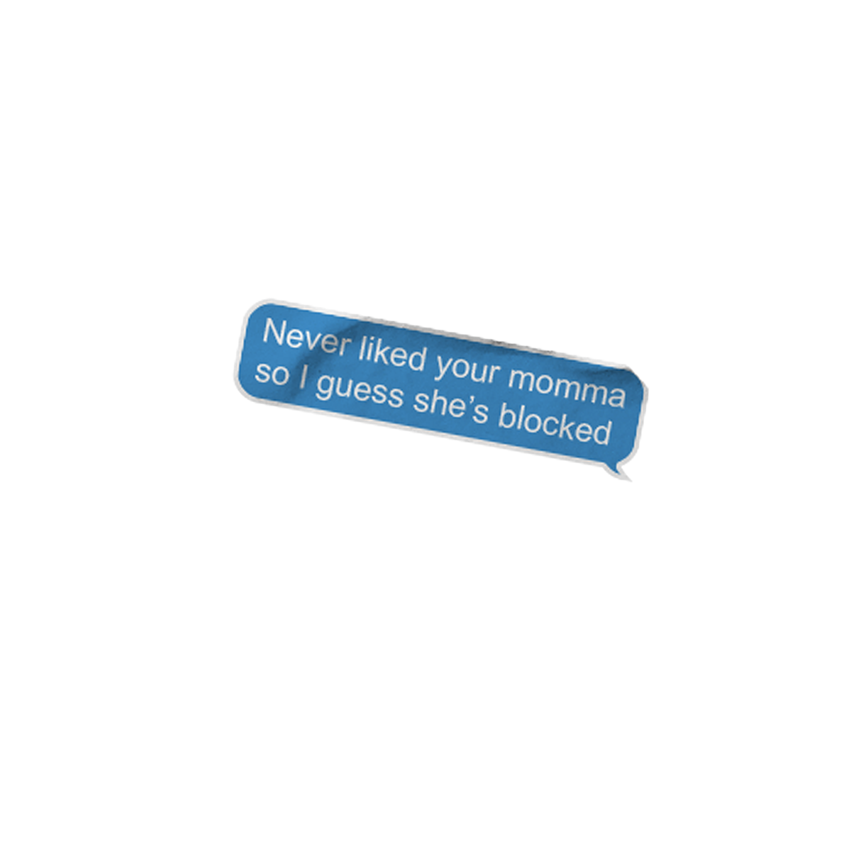 Blocked Lyric Sticker